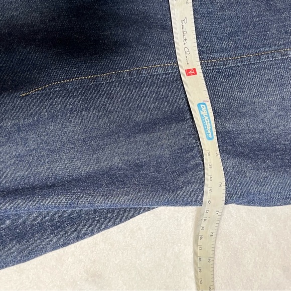 Large Blue Jean Dress by Cherokee long Jean skirt one piece Cherokee Jean Dress - Picture 8 of 11